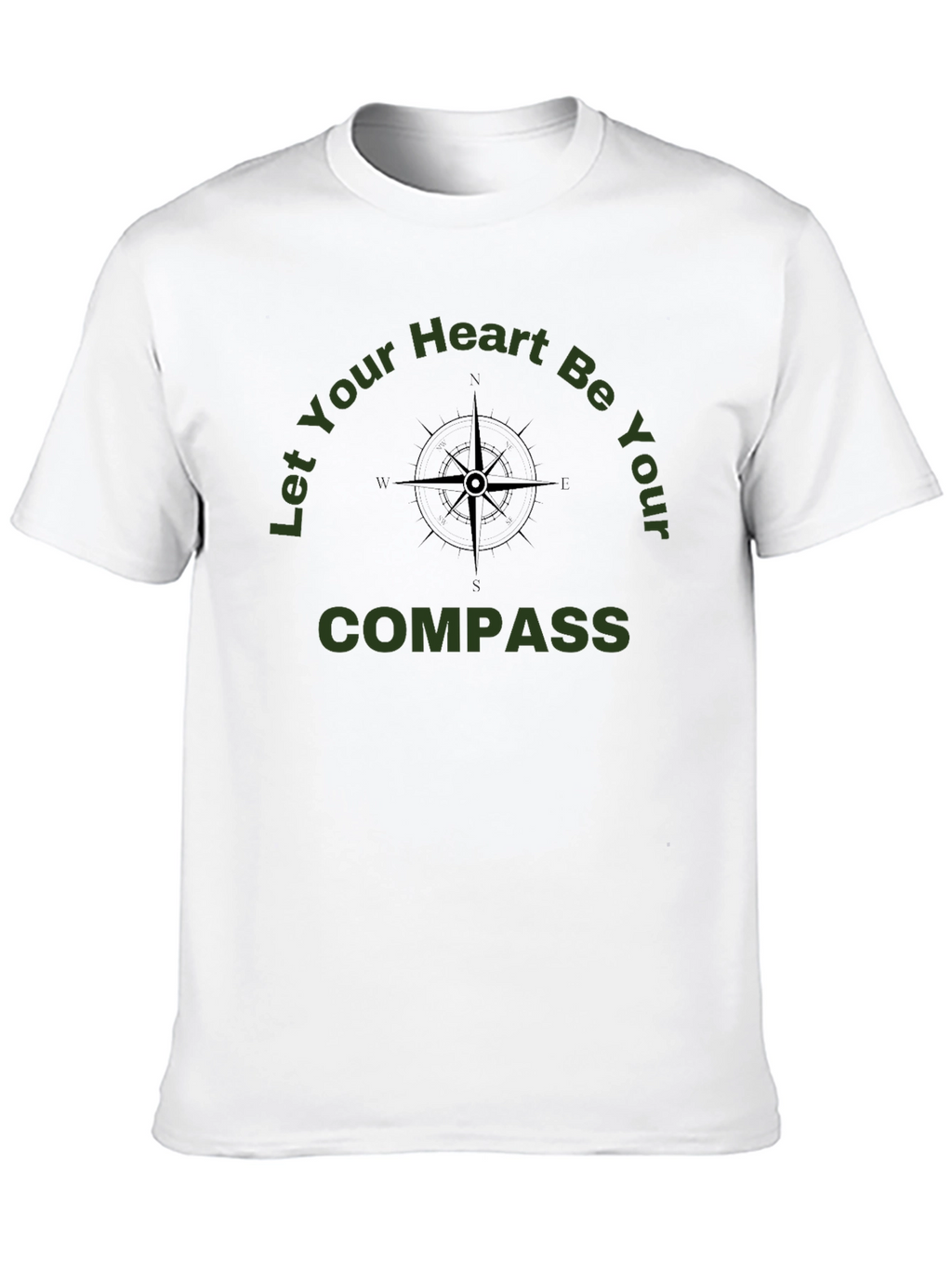 Compass Heart Tee - Adventure & Guidance