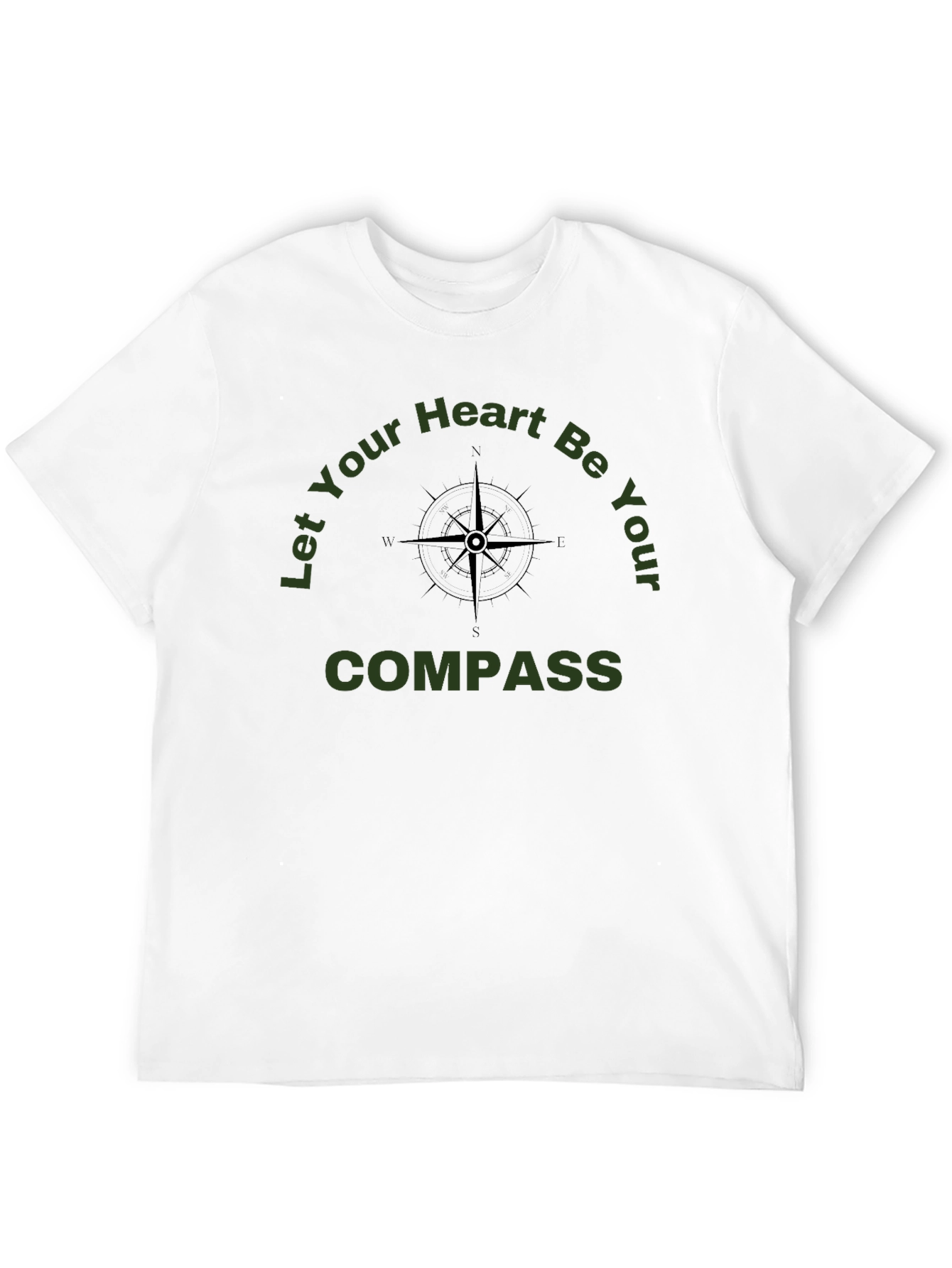 Compass Heart Tee - Adventure & Guidance