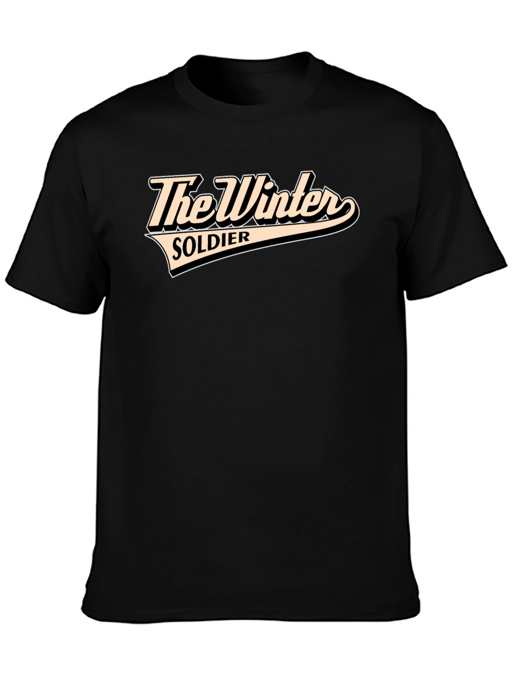 The Winter Soldier Graphic Tee - Black Cotton Blend