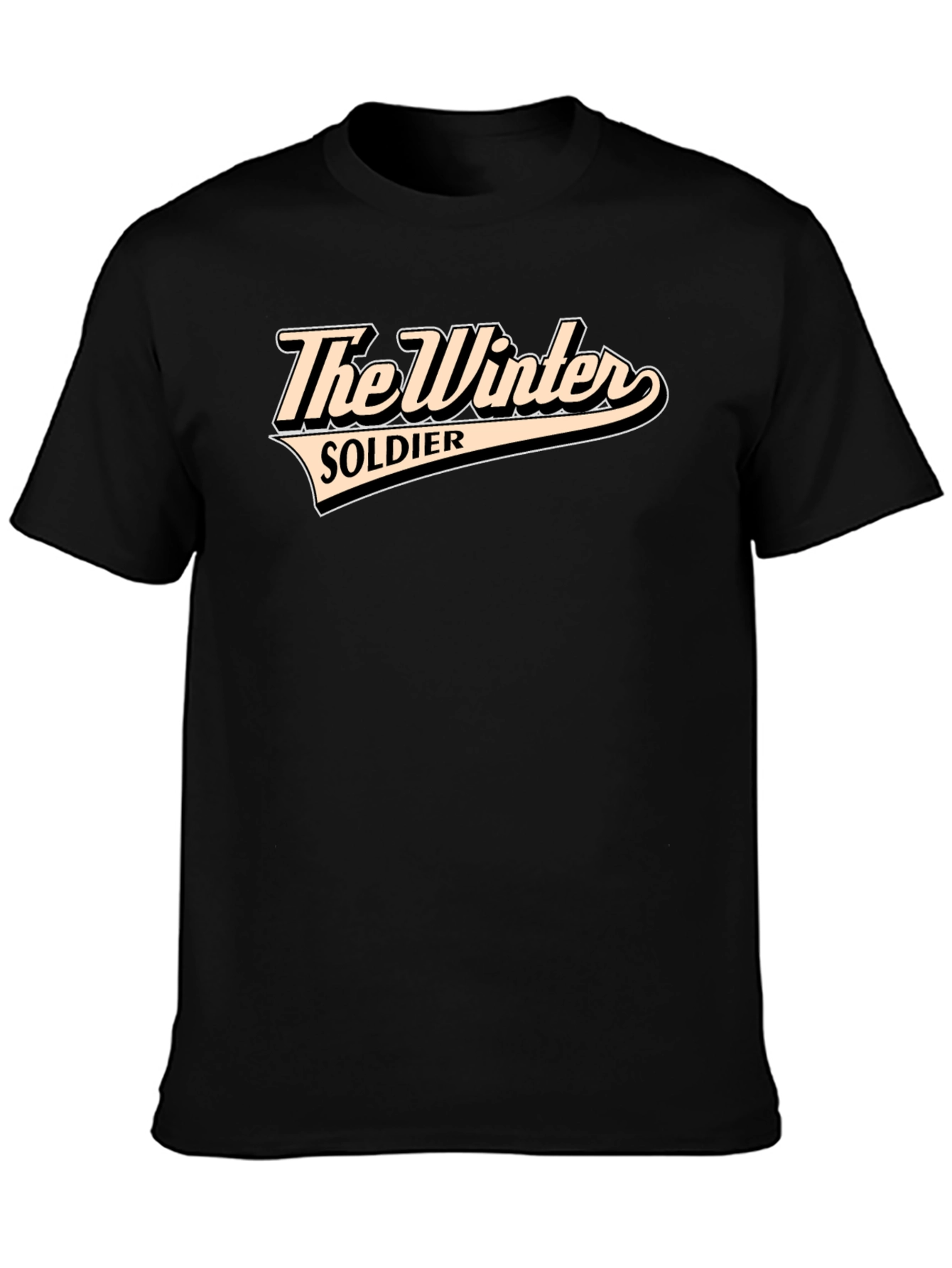 The Winter Soldier Graphic Tee - Black Cotton Blend