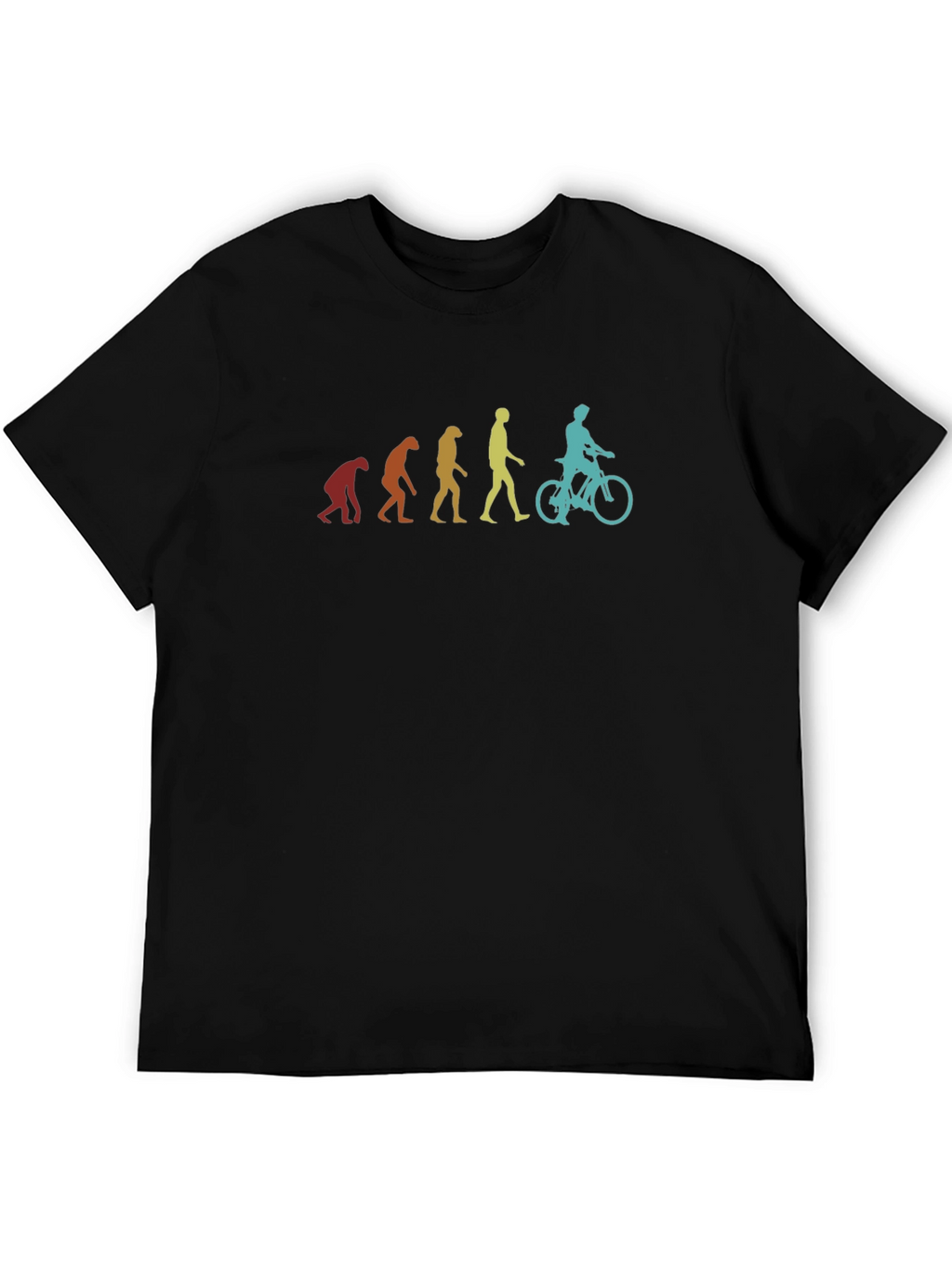 Evolution of Biker T-Shirt - Cool Graphic Tee