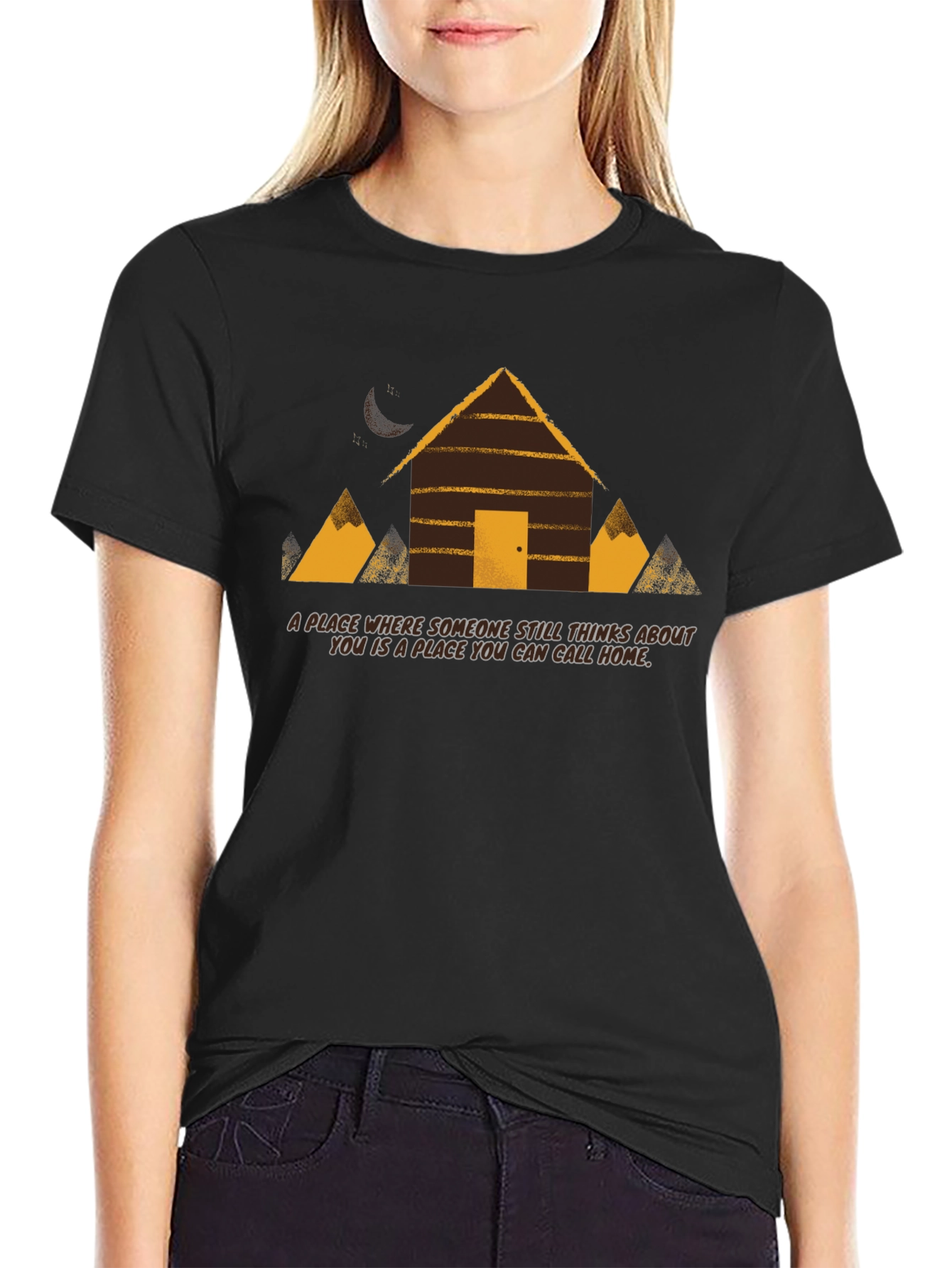 Cabin Home Graphic Tee - A Place Where You Can Call Home