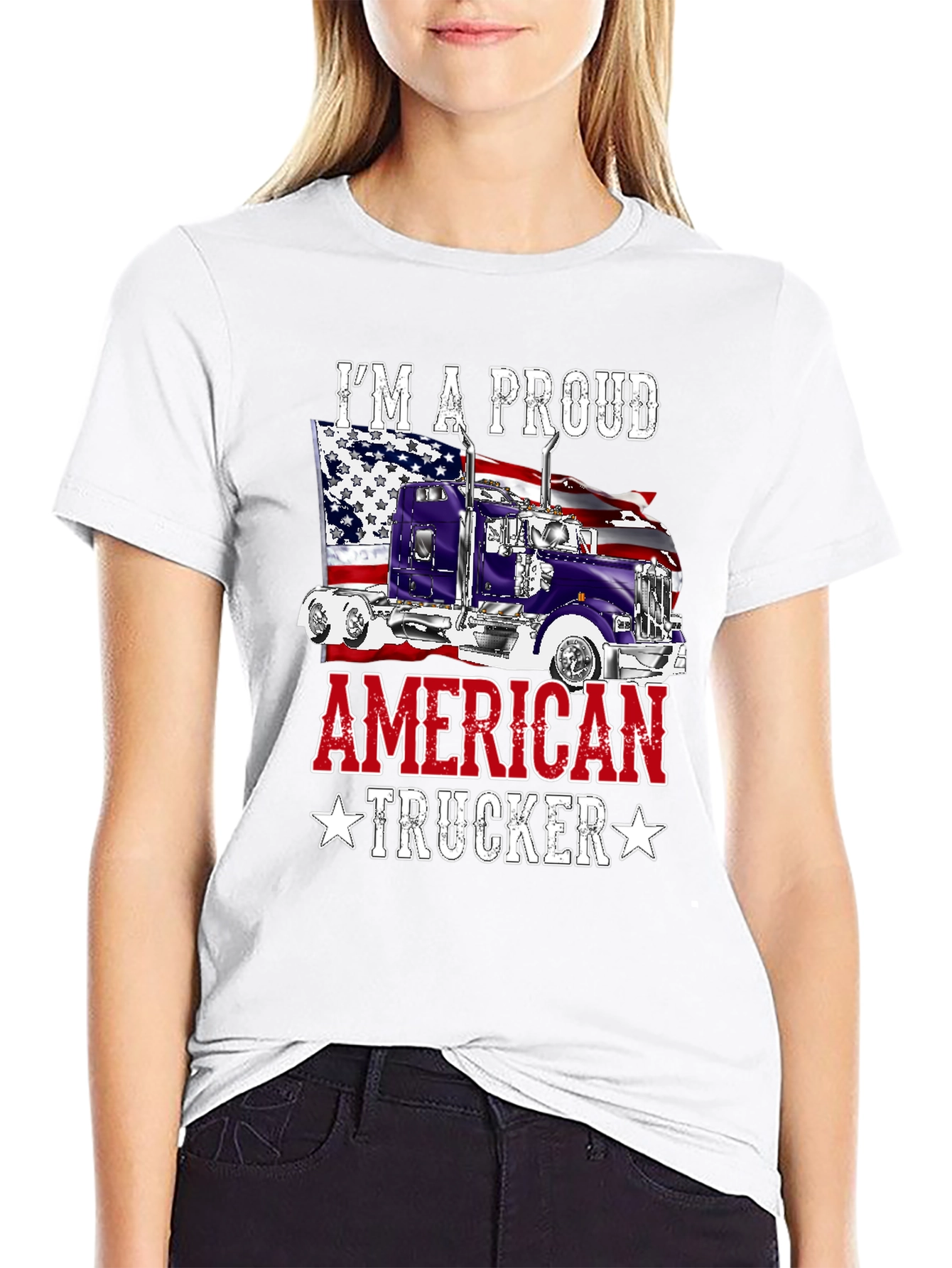 Proud American Trucker T-Shirt