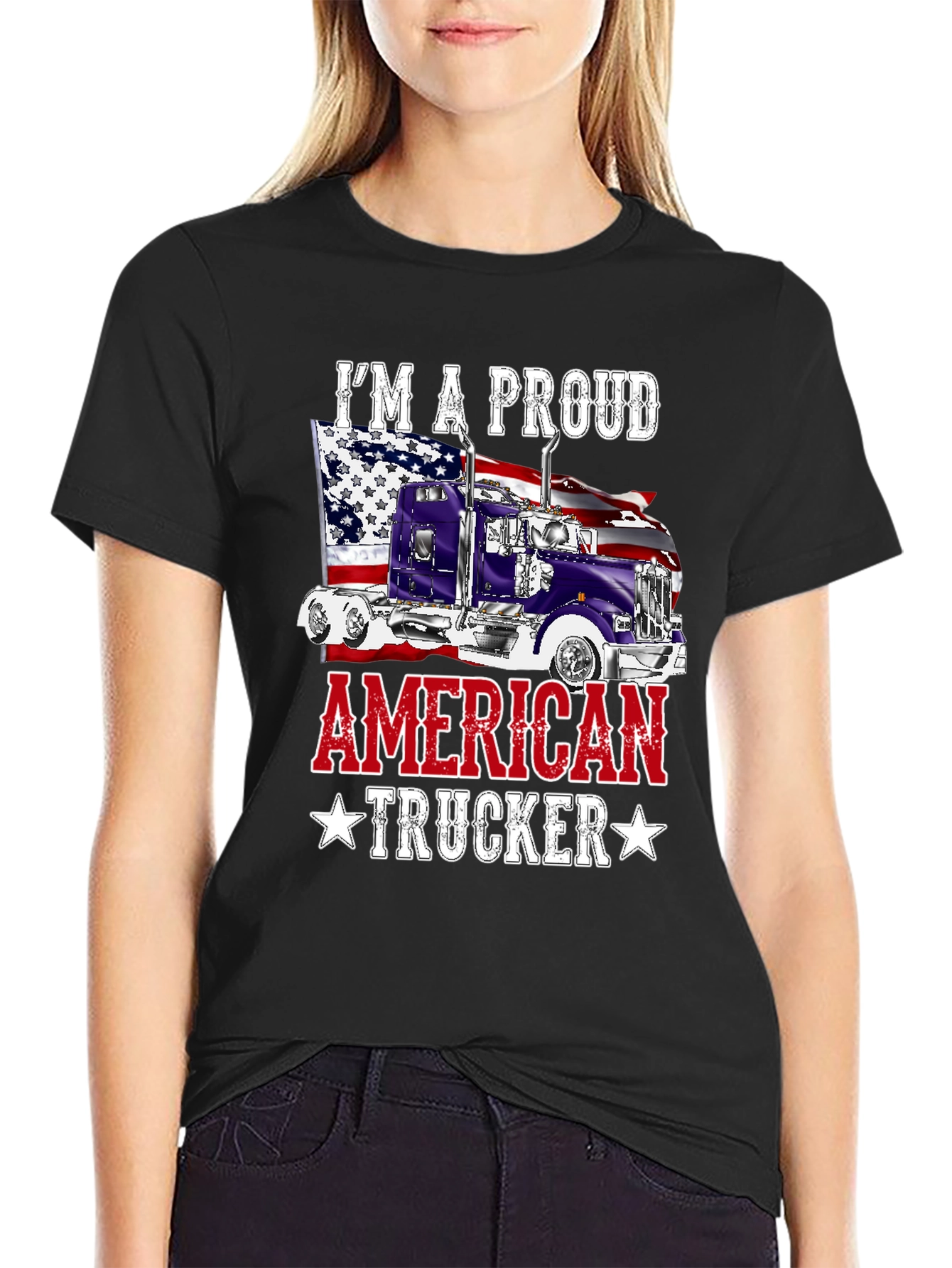 Proud American Trucker T-Shirt