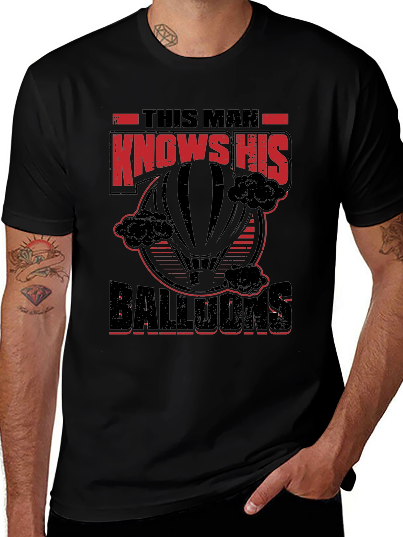 This Man Knows His Balloons Graphic T-Shirt