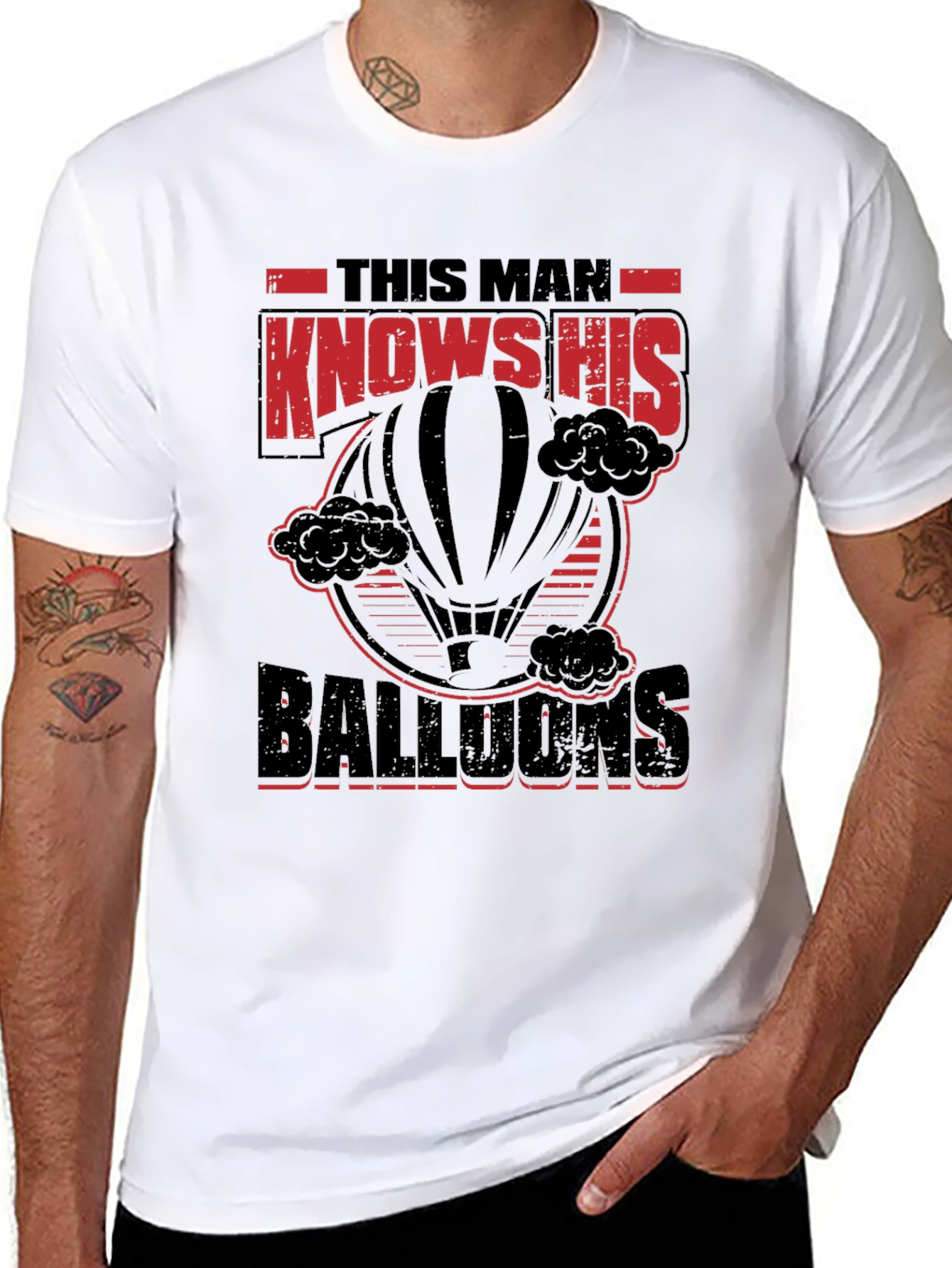 This Man Knows His Balloons Graphic T-Shirt