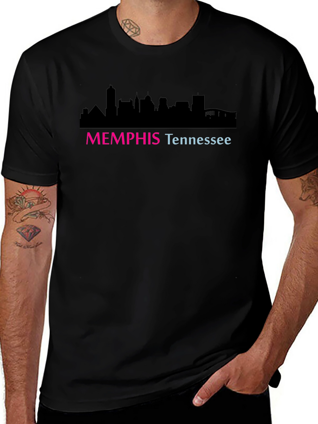 Memphis Tennessee Skyline Graphic T-Shirt