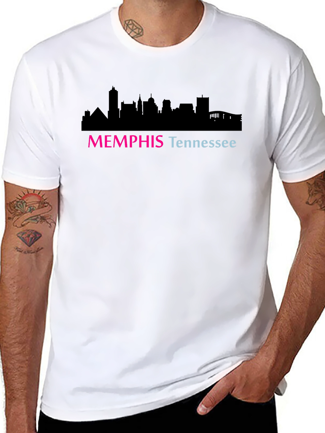 Memphis Tennessee Skyline Graphic T-Shirt