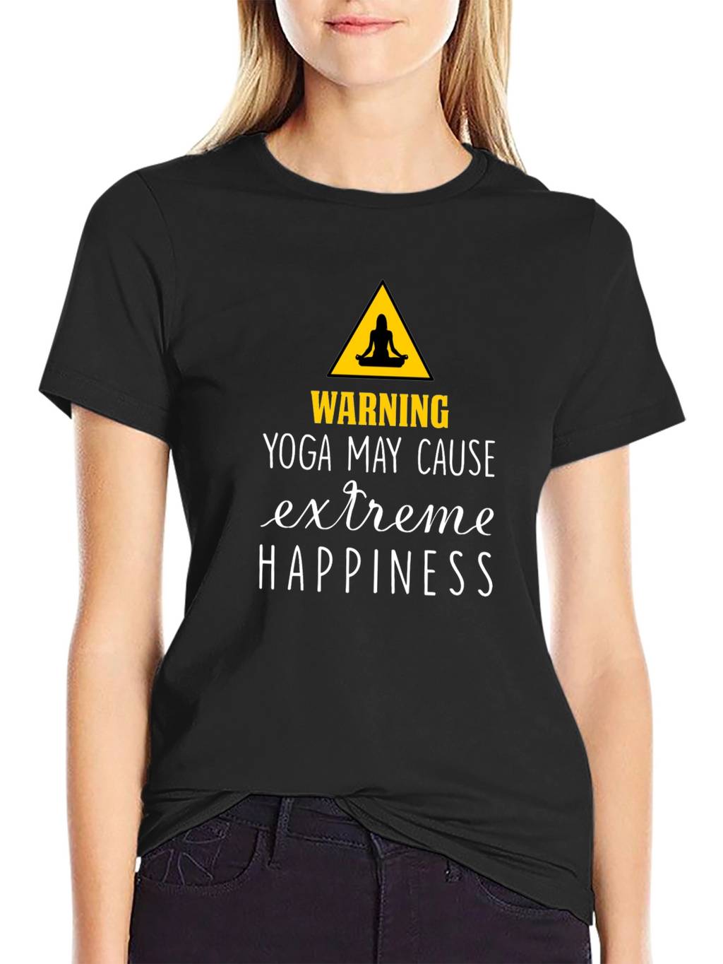 Yoga May Cause Extreme Happiness Graphic Tee