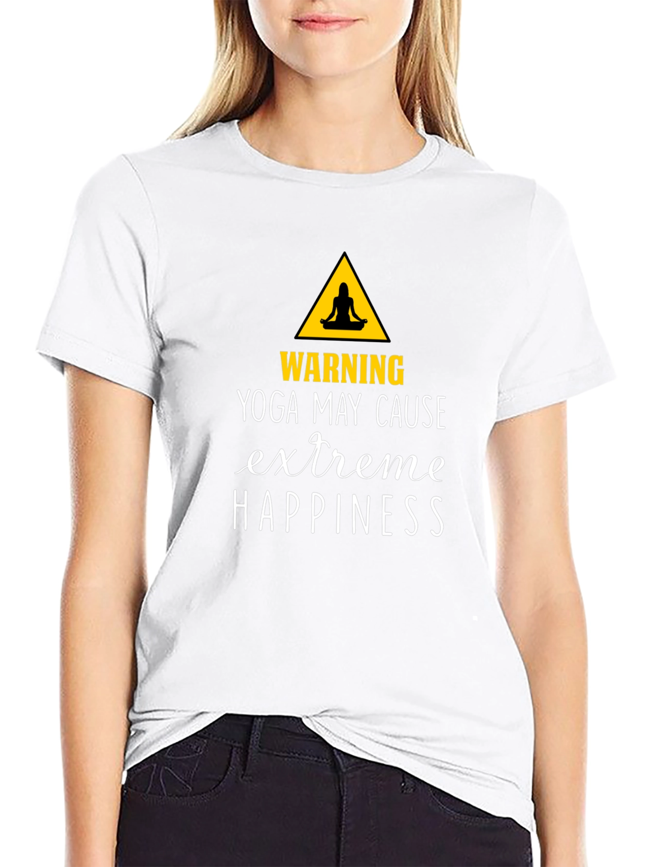Yoga May Cause Extreme Happiness Graphic Tee