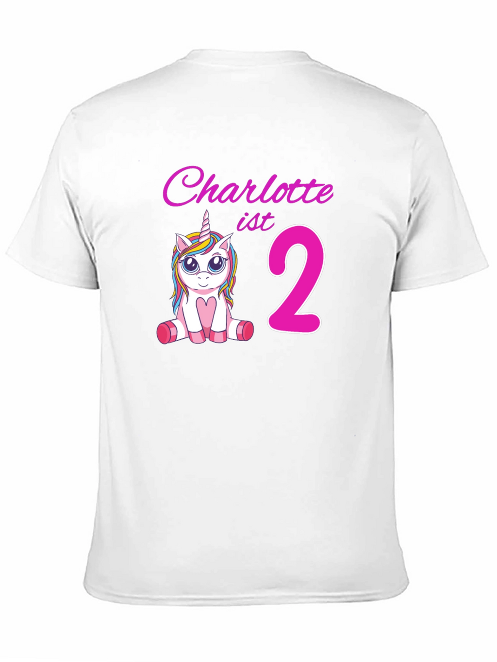 Charlottes 2nd Birthday Unicorn T-Shirt