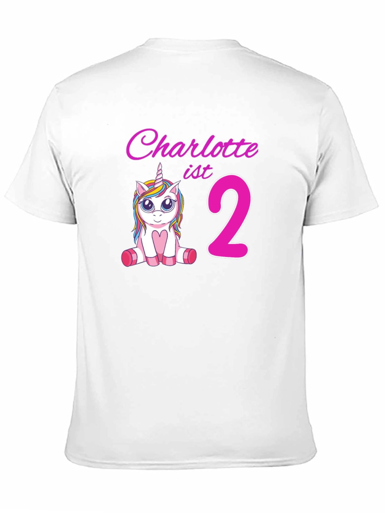 Charlottes 2nd Birthday Unicorn T-Shirt