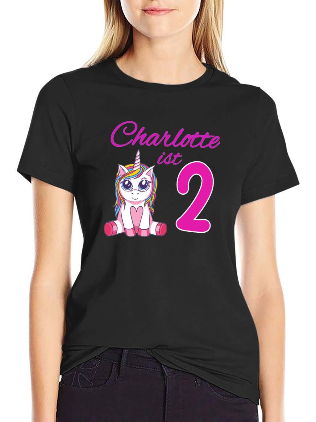 Charlottes 2nd Birthday Unicorn T-Shirt