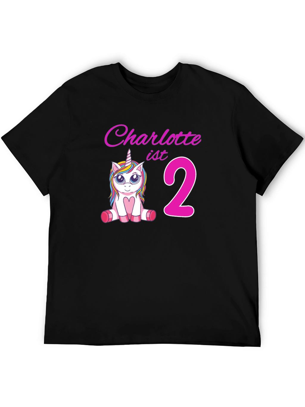 Charlottes 2nd Birthday Unicorn T-Shirt