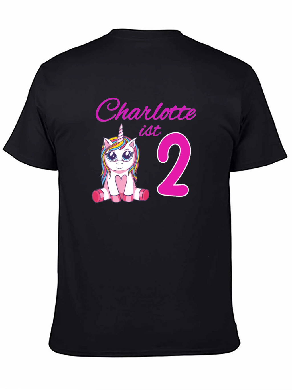 Charlottes 2nd Birthday Unicorn T-Shirt