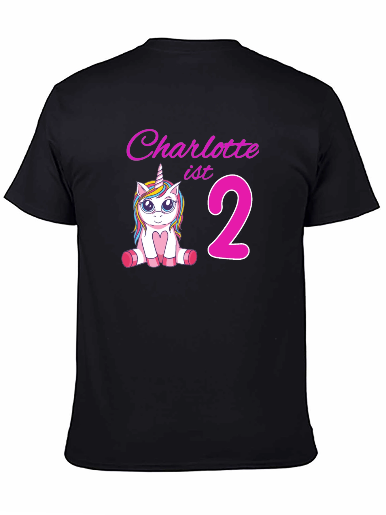 Charlottes 2nd Birthday Unicorn T-Shirt