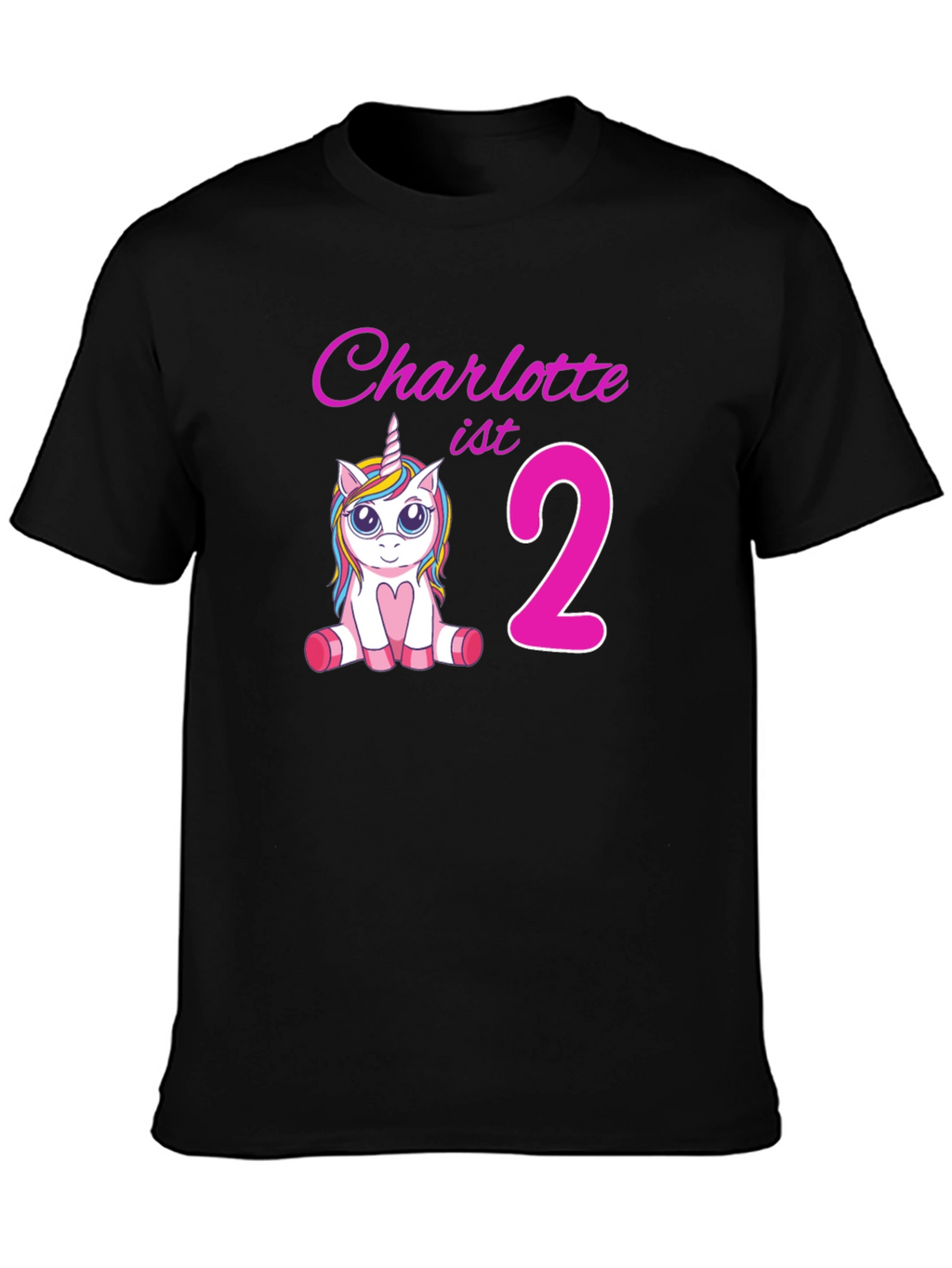 Charlottes 2nd Birthday Unicorn T-Shirt