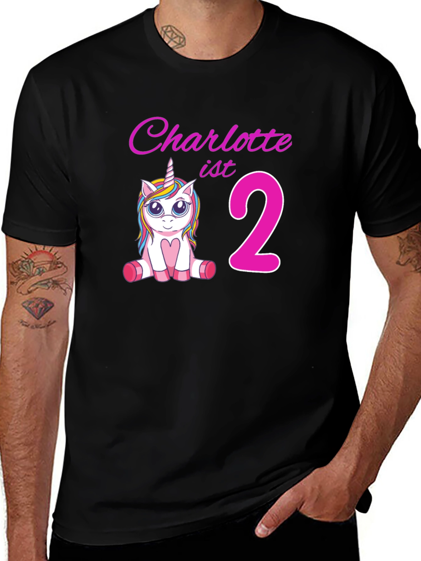 Charlottes 2nd Birthday Unicorn T-Shirt