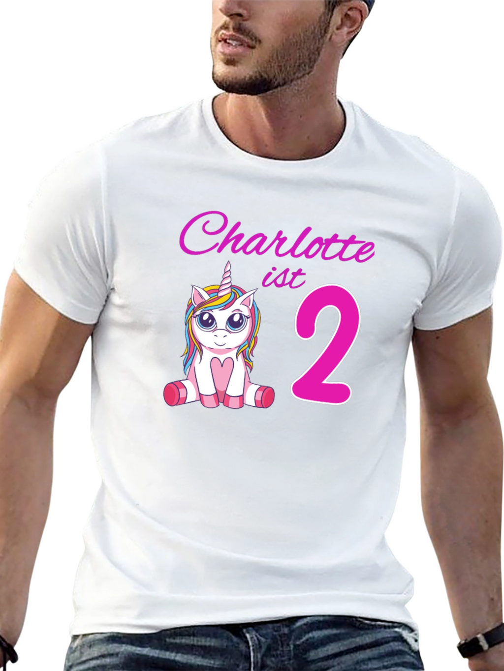 Charlottes 2nd Birthday Unicorn T-Shirt