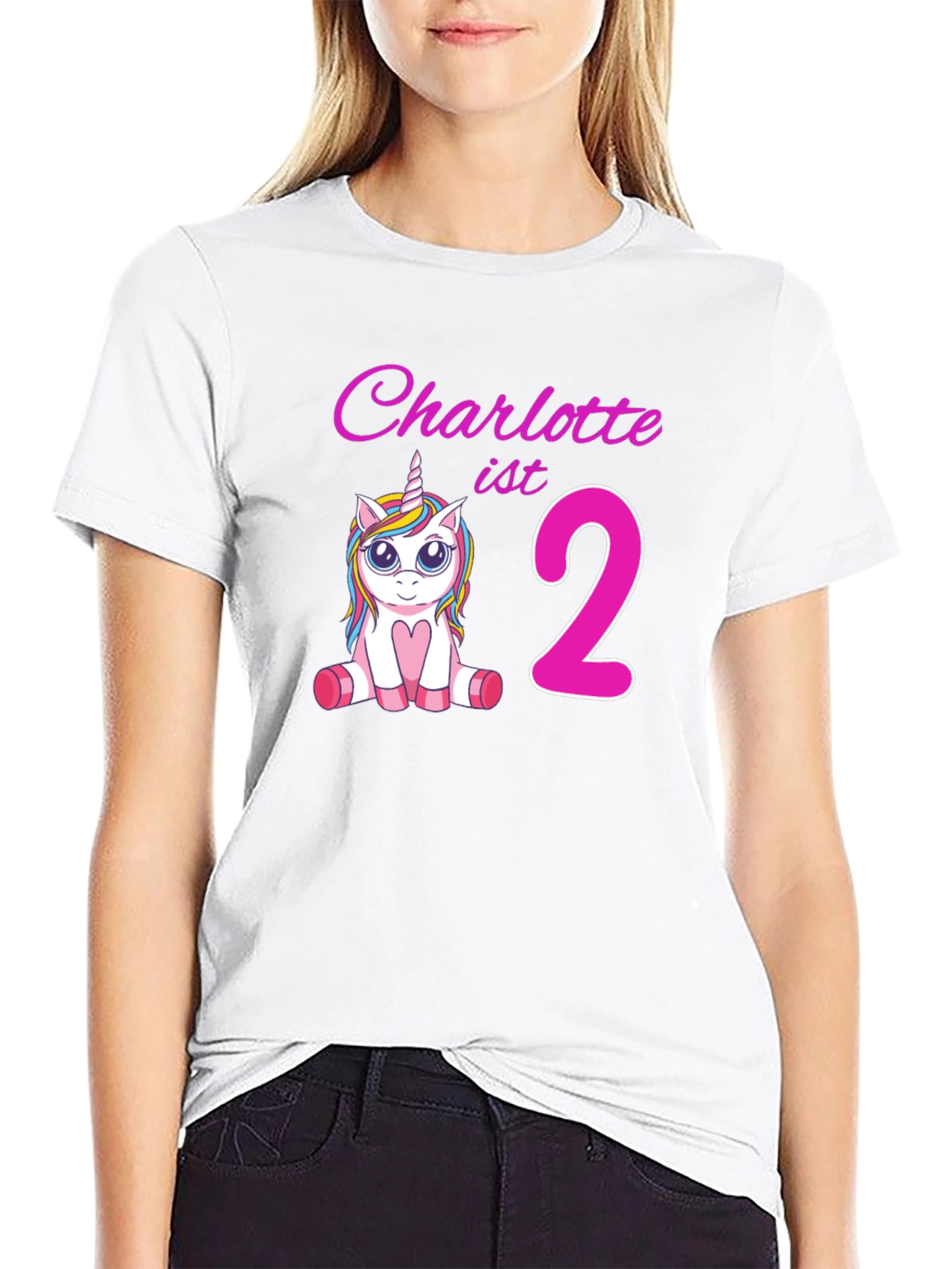 Charlottes 2nd Birthday Unicorn T-Shirt