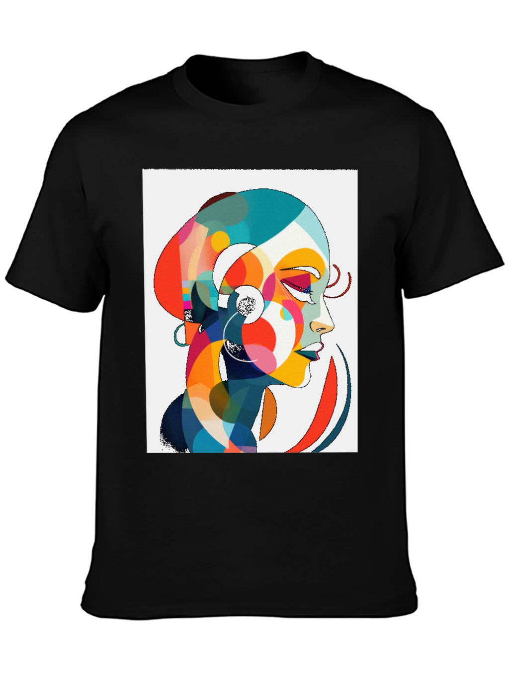 Abstract Woman Graphic Tee - Stylish Comfort