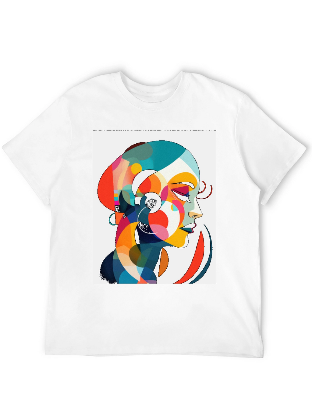 Abstract Woman Graphic Tee - Stylish Comfort