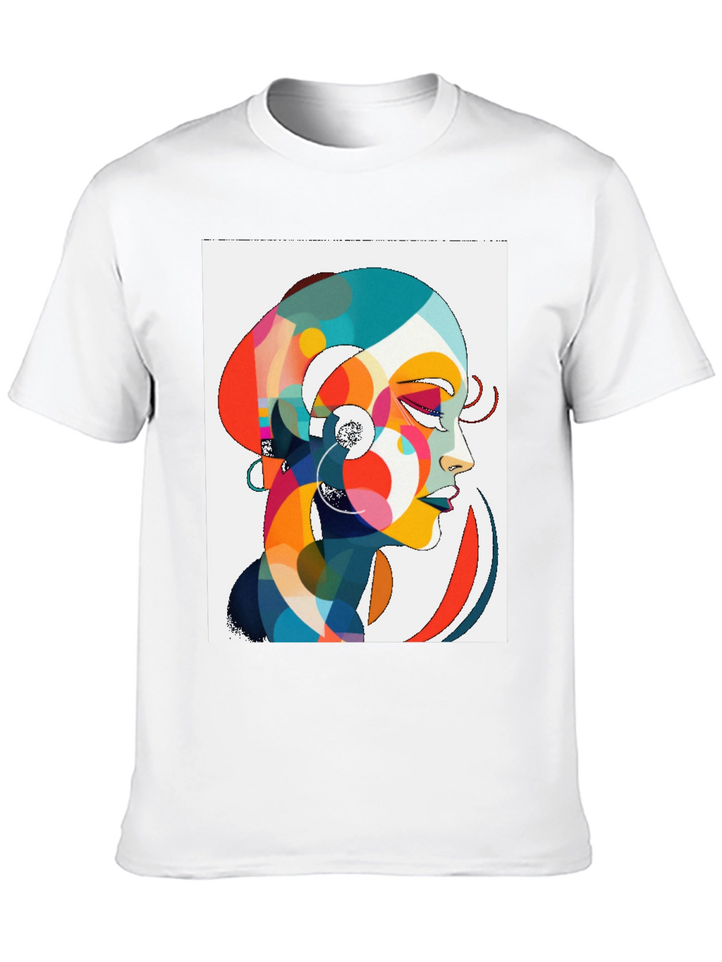 Abstract Woman Graphic Tee - Stylish Comfort