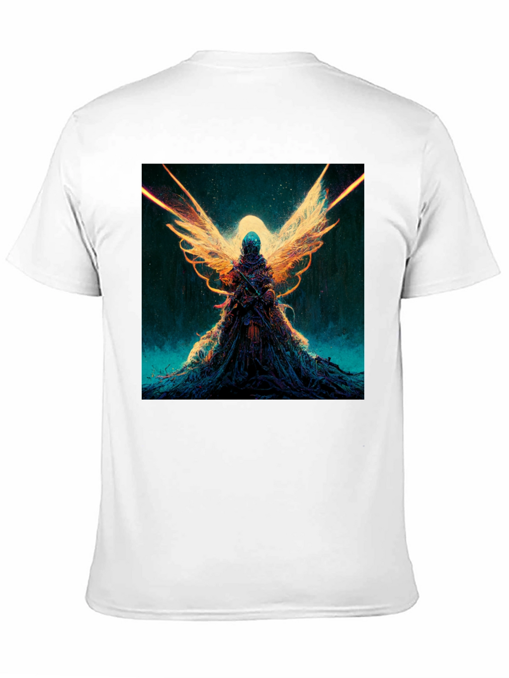 Winged Angel Graphic Black T-Shirt