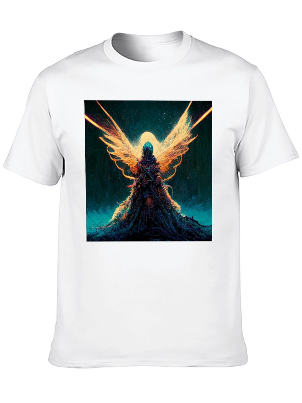 Winged Angel Graphic Black T-Shirt