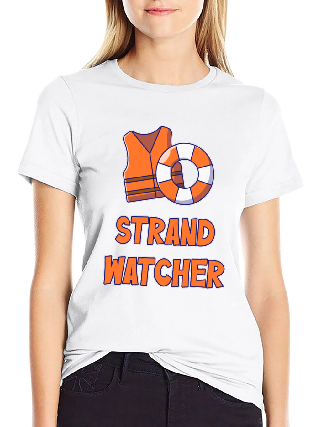 Strand Watcher T-Shirt - Lifeguard Beach Tee