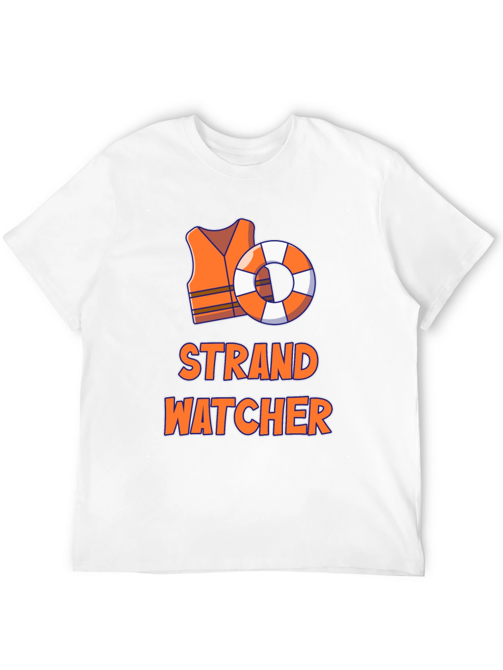 Strand Watcher T-Shirt - Lifeguard Beach Tee
