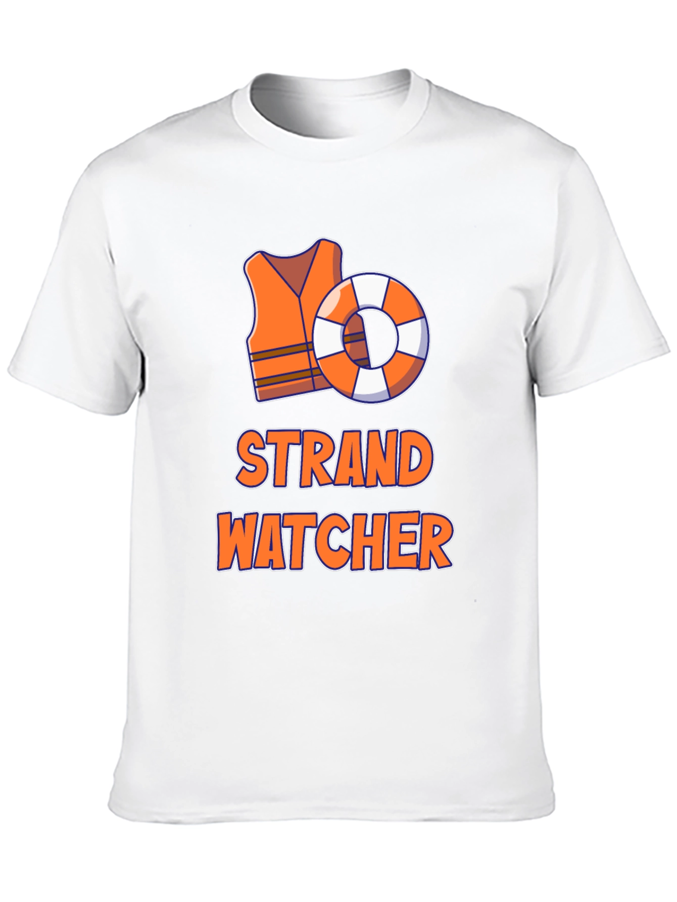 Strand Watcher T-Shirt - Lifeguard Beach Tee