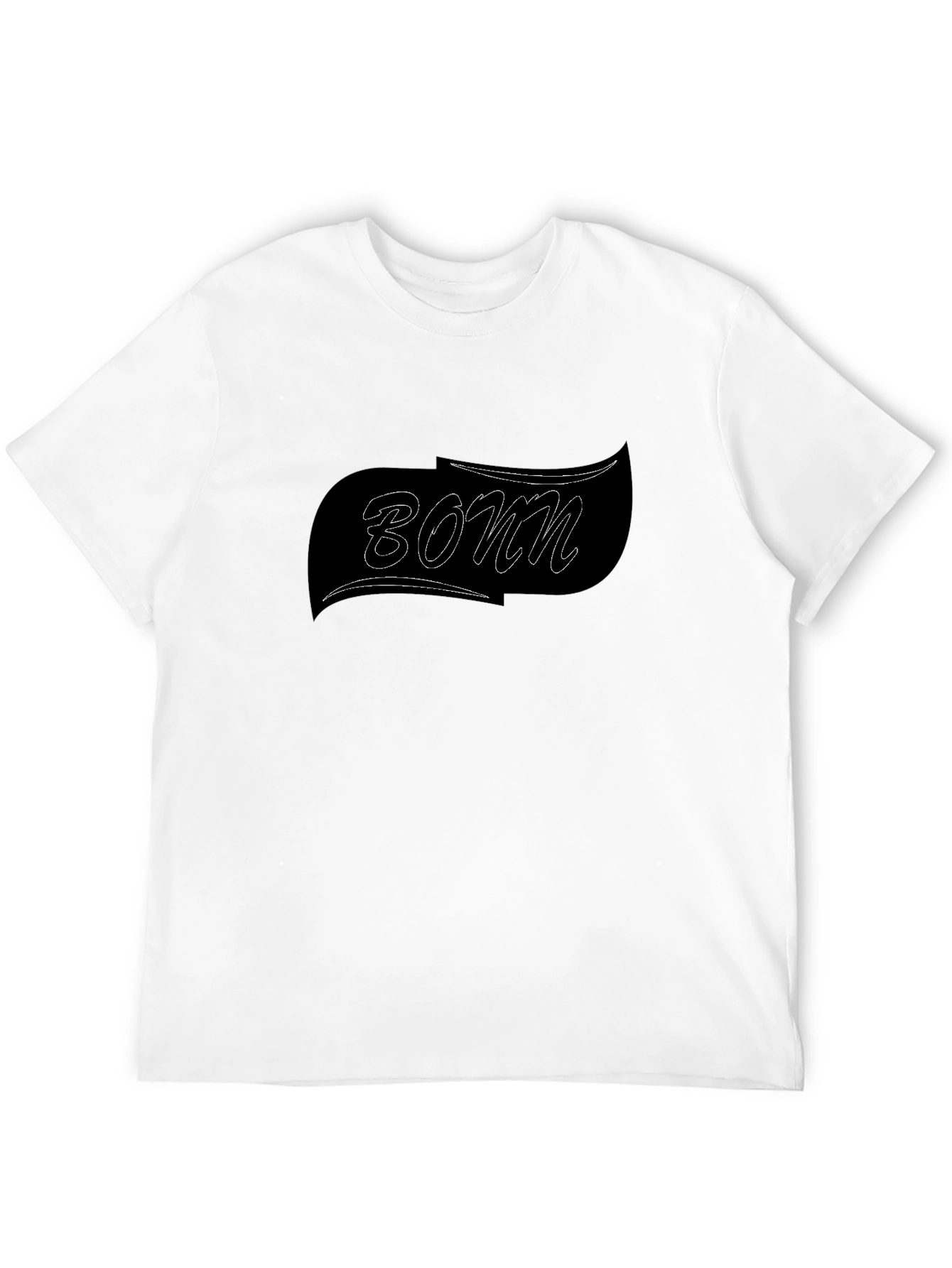 Stylish Black T-Shirt with Bonn Graphic