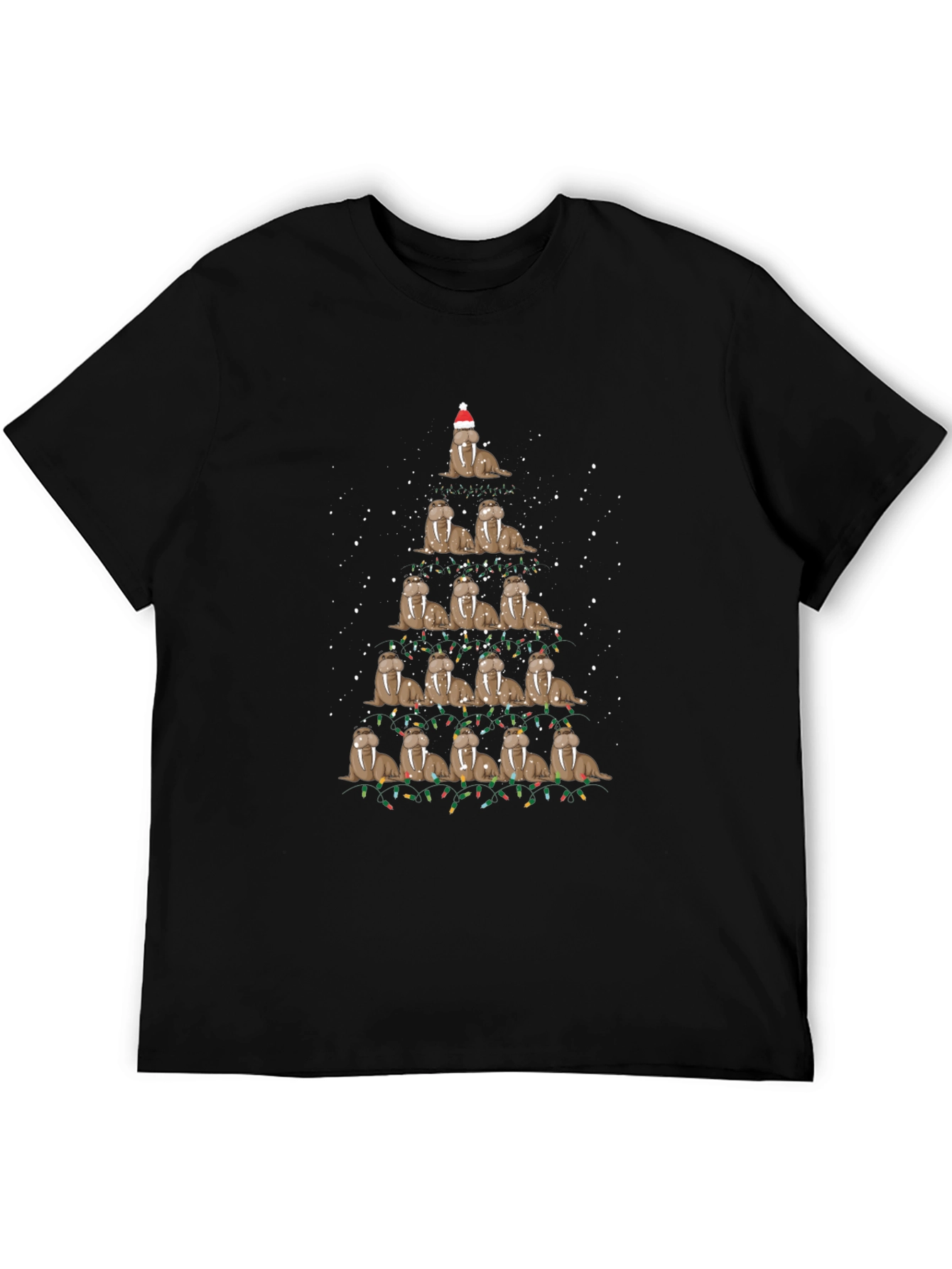 Walrus Christmas Tree T-Shirt