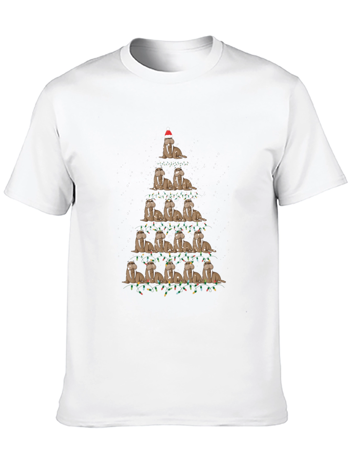 Walrus Christmas Tree T-Shirt