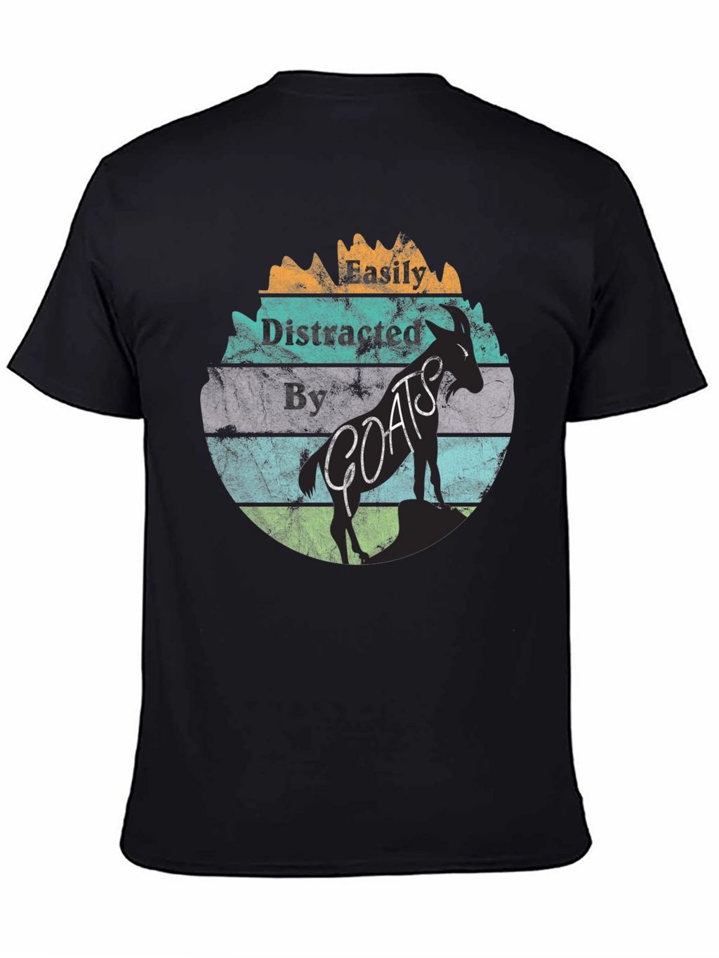 Easily Distracted By Goats Graphic T-Shirt