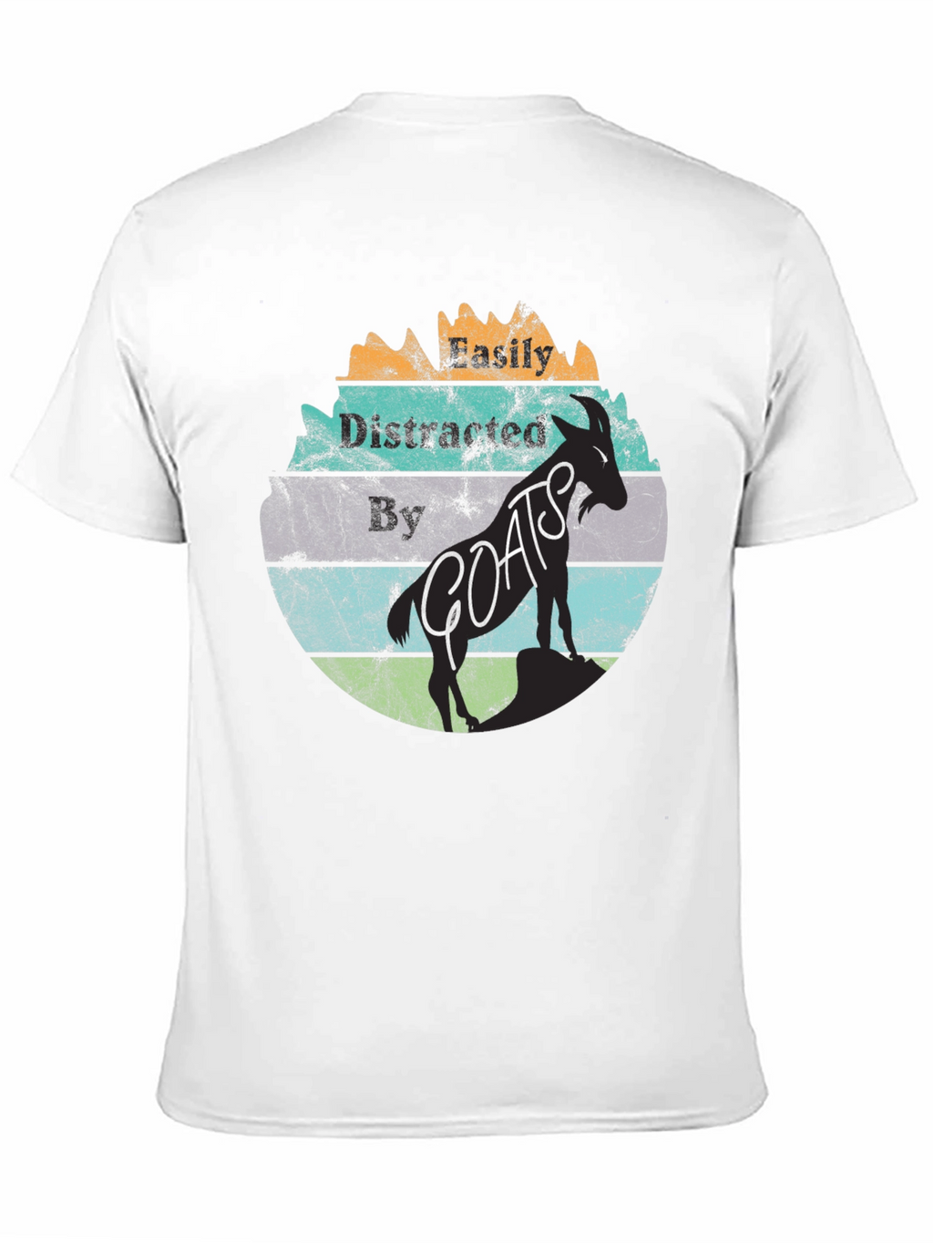 Easily Distracted By Goats Graphic T-Shirt