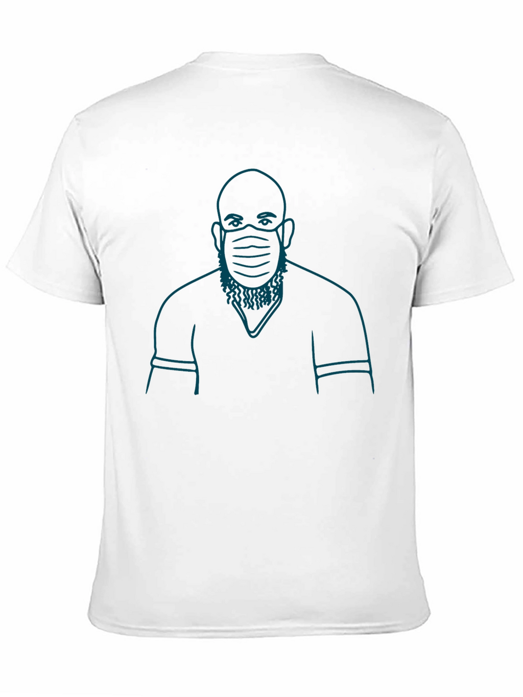 Masked Man Graphic T-Shirt - Black