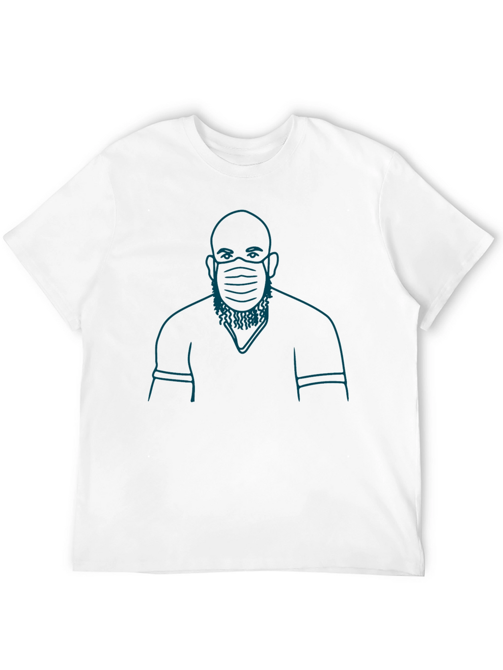 Masked Man Graphic T-Shirt - Black
