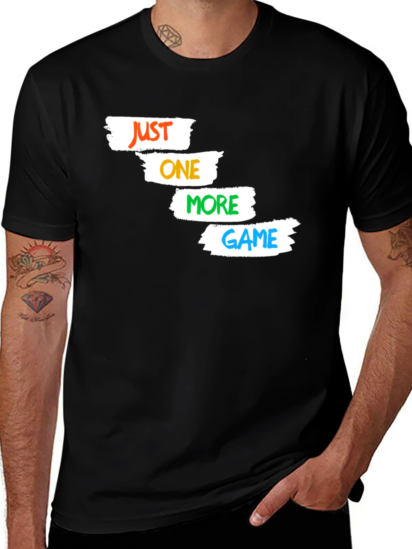 Just One More Game Black T-Shirt