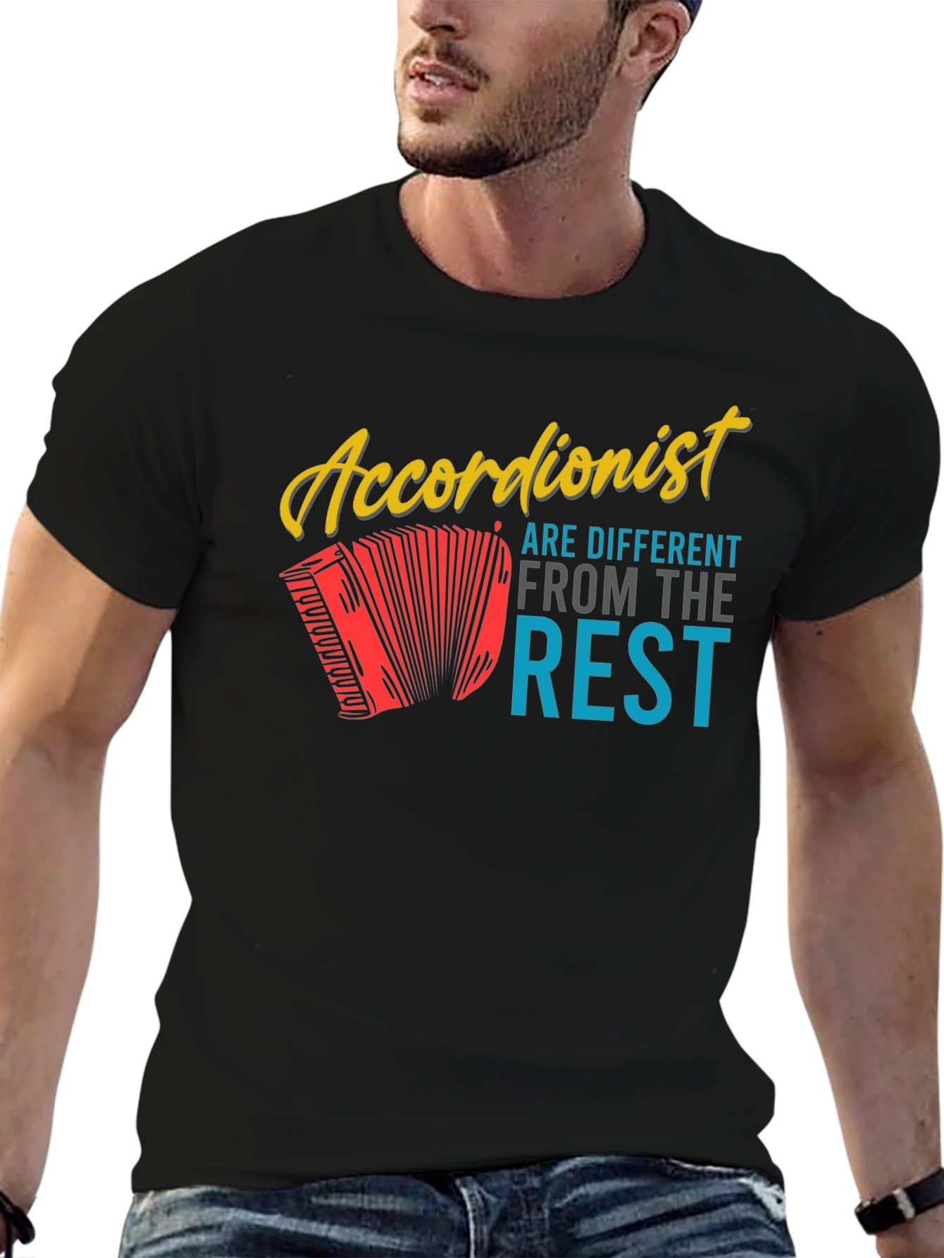 Accordionist Different from the Rest Graphic Tee