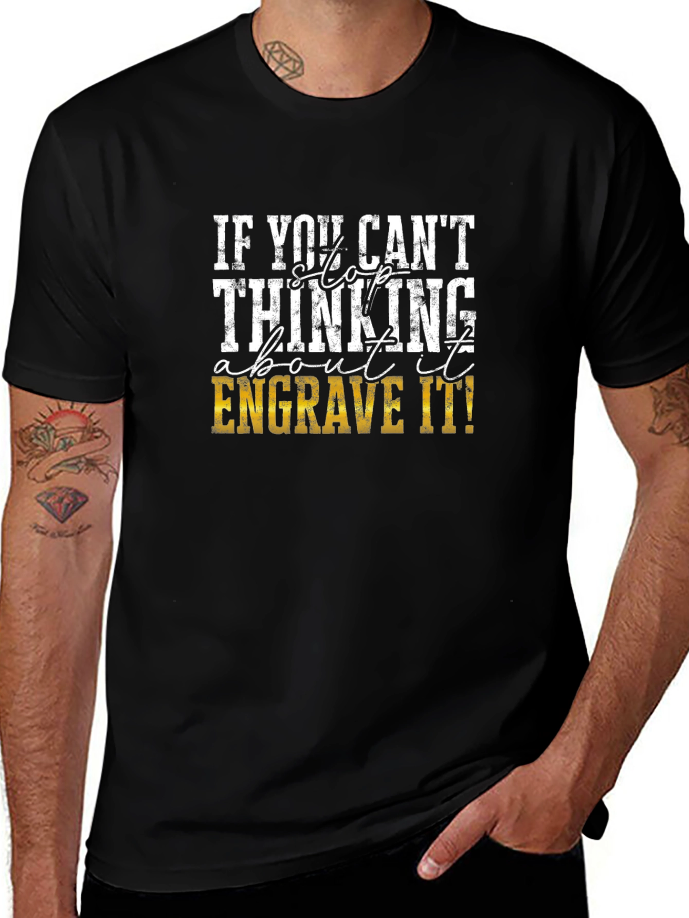 Engrave It! Graphic T-Shirt for Creative Thinkers