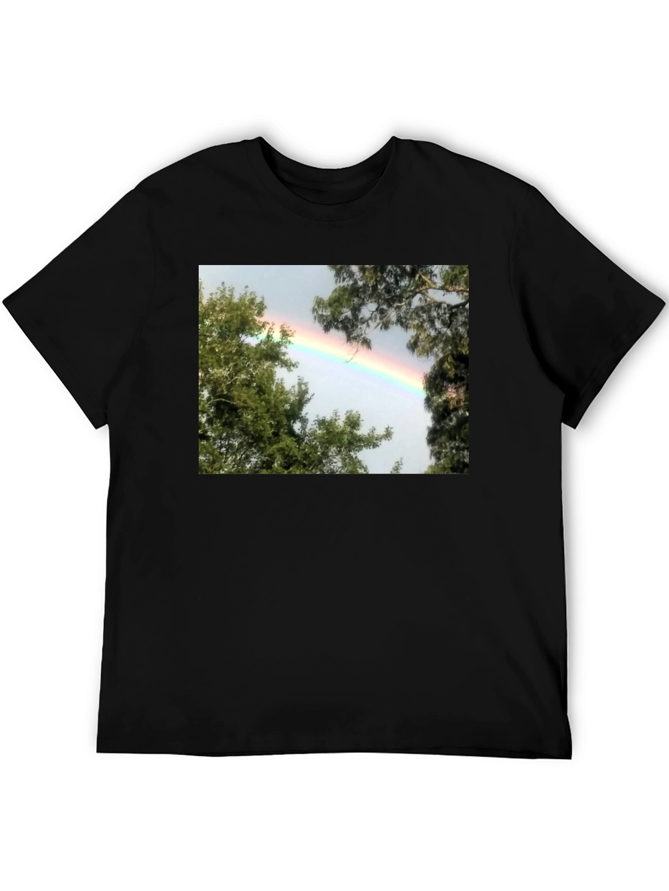 Rainbow Graphic Tee - Nature Inspired Design
