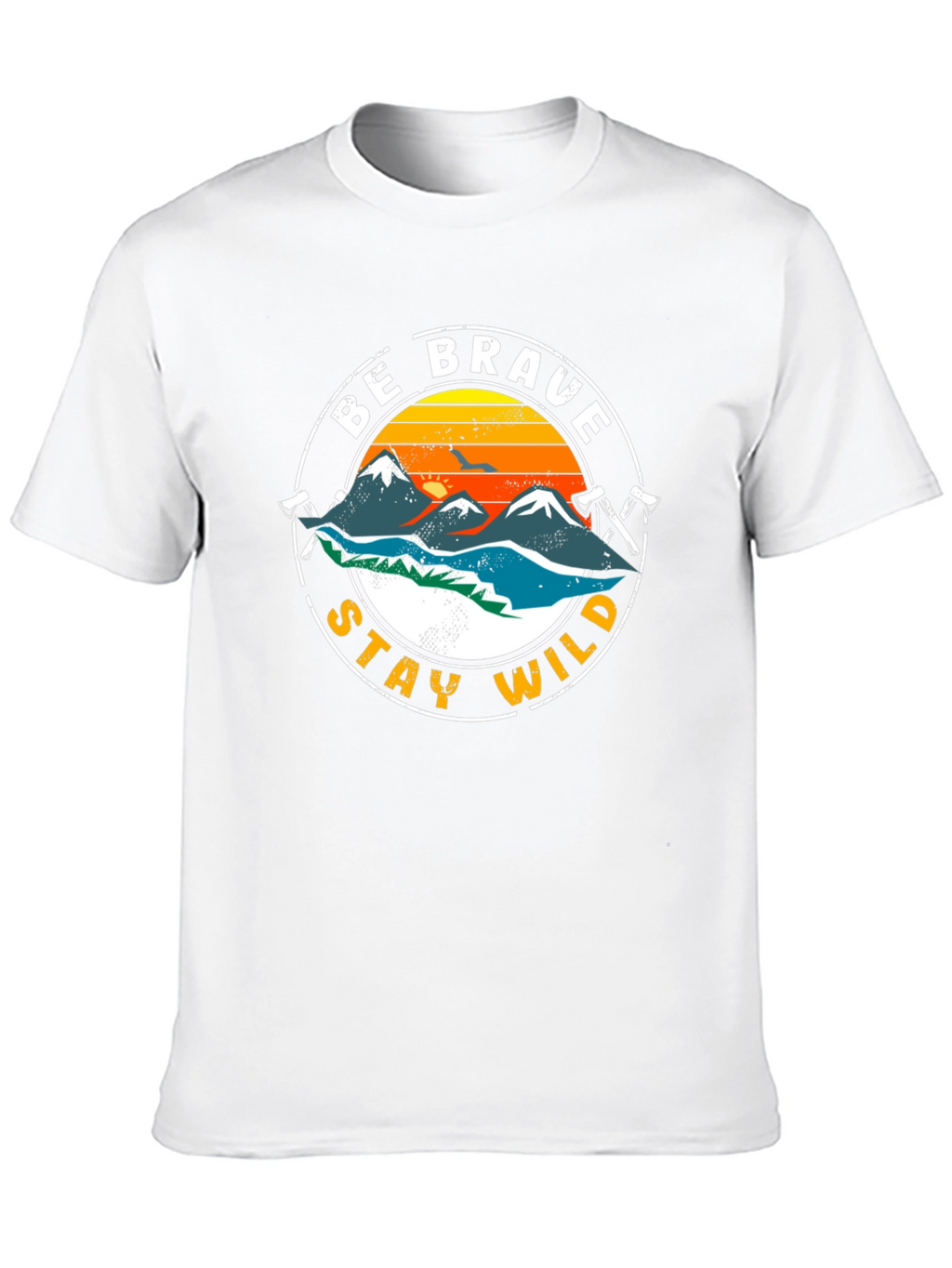 Be Brave Stay Wild Graphic T-Shirt - Adventure Tee