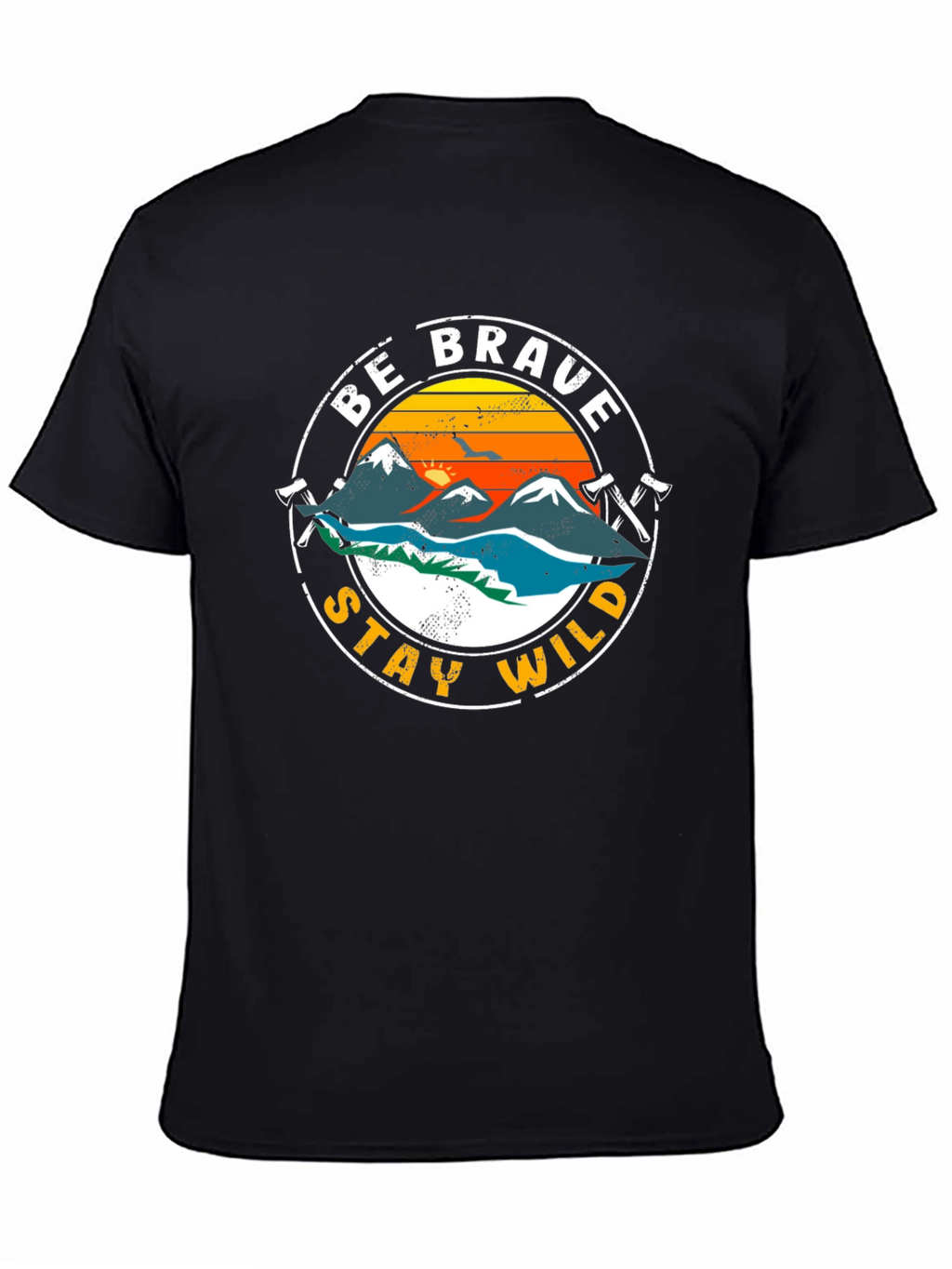 Be Brave Stay Wild Graphic T-Shirt - Adventure Tee