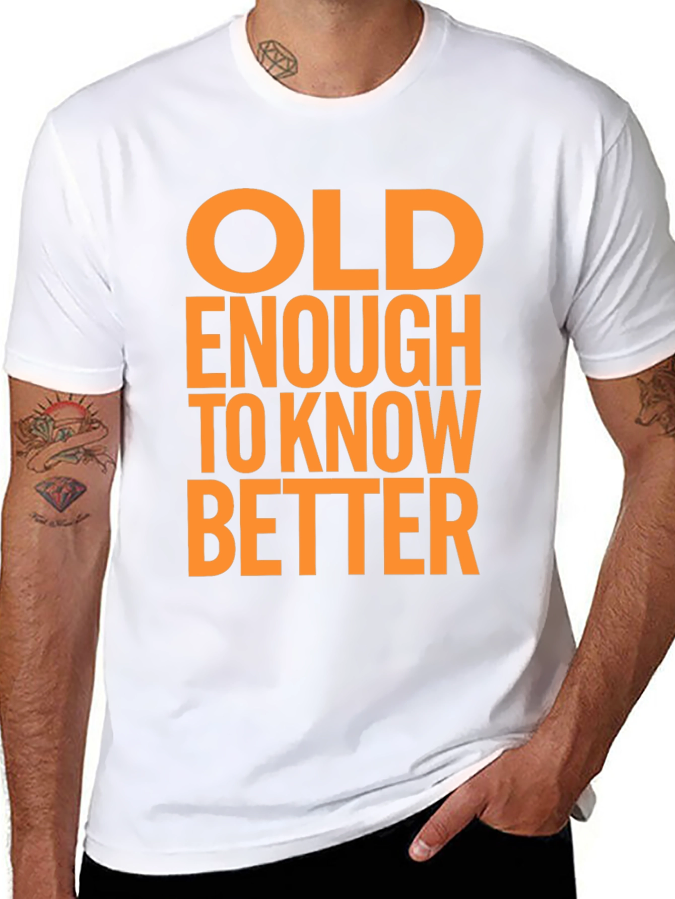 Funny Old Enough to Know Better Graphic T-Shirt