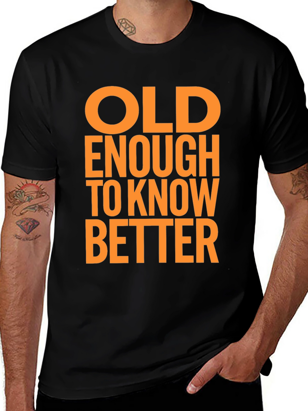 Funny Old Enough to Know Better Graphic T-Shirt