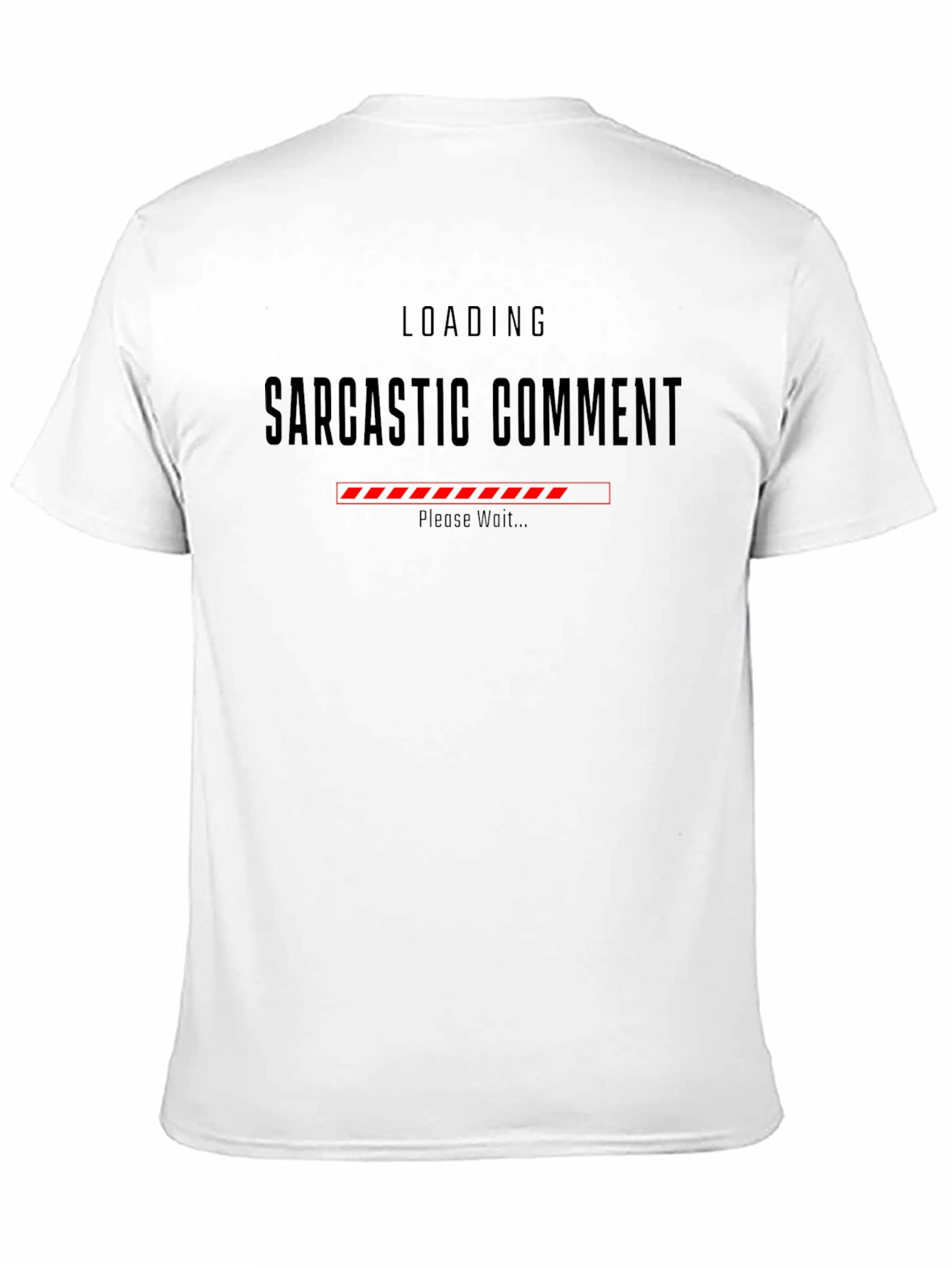 Sarcastic Comment Loading Graphic Tee - Black