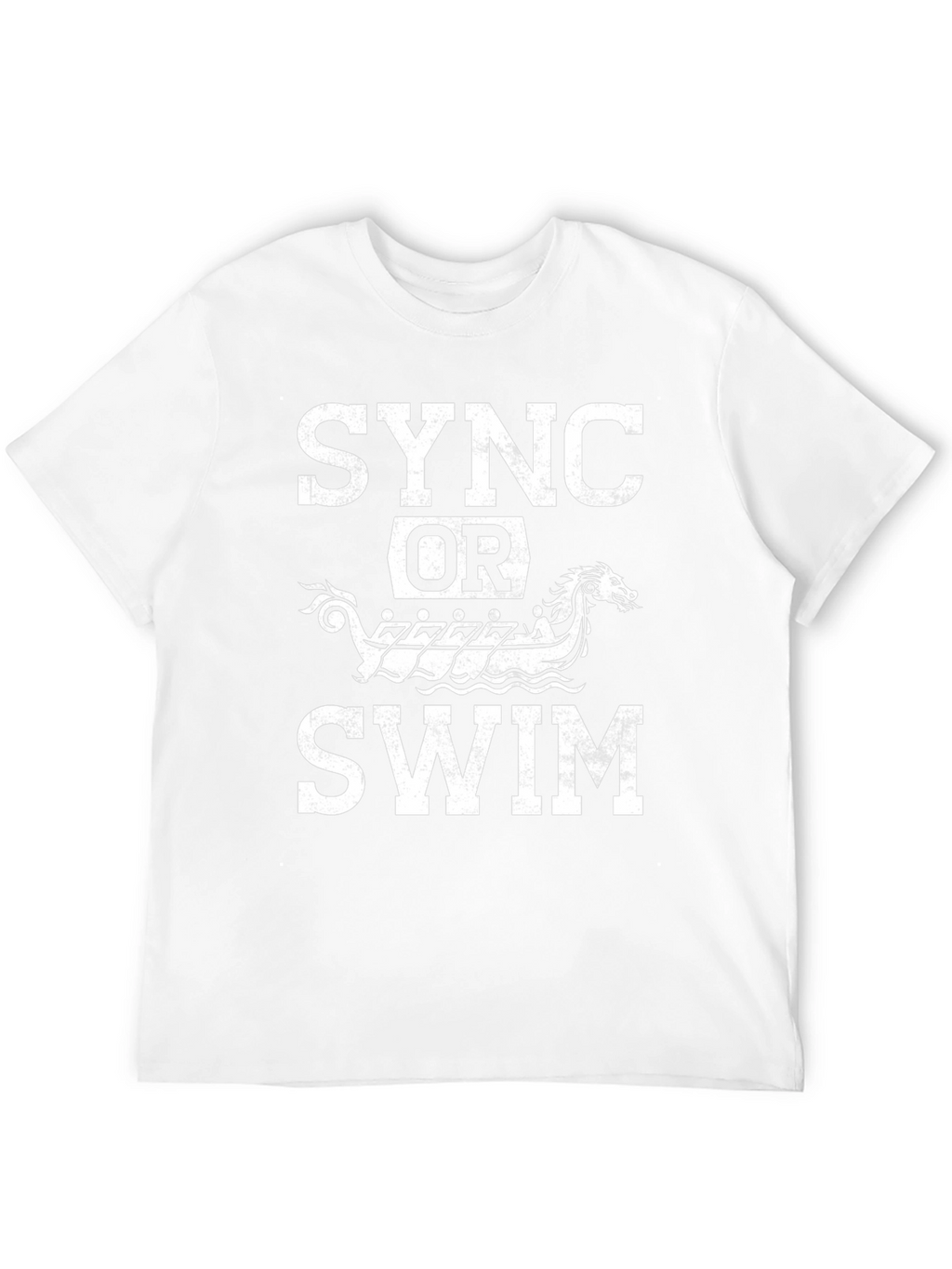 Sync or Swim T-Shirt - Viking Boat Design