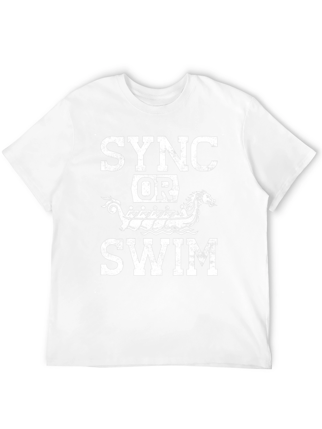 Sync or Swim T-Shirt - Viking Boat Design